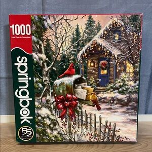 Springbok Puzzle de 1000 pièces - Cottage cardinal